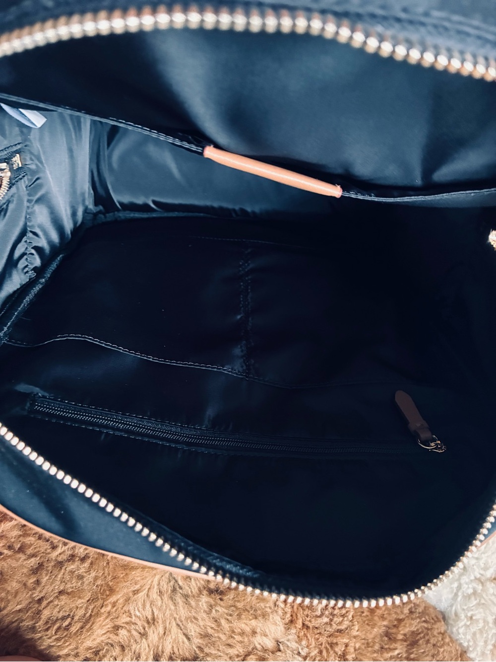 👨🏻💼Cole Haan Black Backpack with Tan Accents NWT - Picture 10 of 17